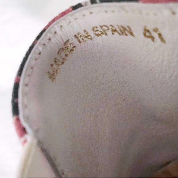 Isabel Marant Flower Rasta Blumy Slip-On Sneakers Claret Red Black White 11 - Picture 9 of 11